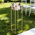 Wedding Flower Stand 10PCS 80cm Column Gold Floral Display Rack