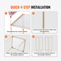 2x 80cm Gold Metal Wedding Flower Stand Floral Centrepiece Display