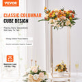 10x 80cm Gold Metal Wedding Flower Stand Acrylic Vase Column