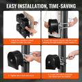 Sliding Gate Kit Heavy Duty 4 Track Wheels Rollers Hardware Black