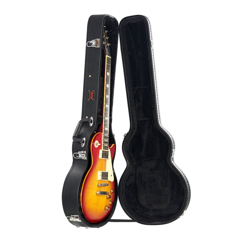 Electric Guitar Hard Case 1050mm Gourd Black PVC Water-Resistant
