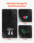 Acoustic Guitar Hard Case 1100mm Lock Key