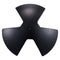 River Anchor 30lb Cast Iron Mushroom Boat Anchor Black Vinyl