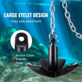 River Anchor 30lb Cast Iron Mushroom Boat Anchor Black Vinyl