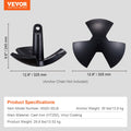 River Anchor 30lb Cast Iron Mushroom Boat Anchor Black Vinyl