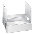 4x4 Post Base 10pc Zinc-Plated Concrete Anchor 89x90mm