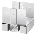 4x4 Post Base 10pc Zinc-Plated Concrete Anchor 89x90mm