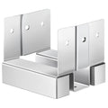 4x4 Post Base 10pc Zinc-Plated Concrete Anchor 89x90mm