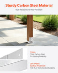 6x6 Post Base 10 Pack Concrete Anchor Zinc-Plated 1