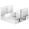 6x6 Post Base 10 Pack Concrete Anchor Zinc-Plated 1