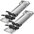 Concrete Knee Boards 70cm x 20cm Stainless Steel Pair