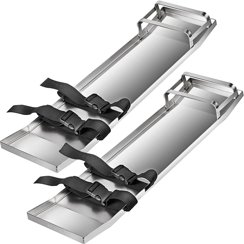 Concrete Knee Boards 70cm x 20cm Stainless Steel Pair