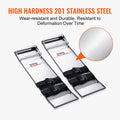Concrete Knee Boards Stainless Steel 28x8 Pair with Straps