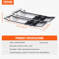 Concrete Knee Boards Stainless Steel 28x8 Pair with Straps