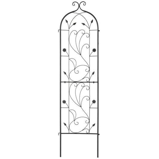 Metal Garden Trellis 60x15cm Climbing Plants Rustproof