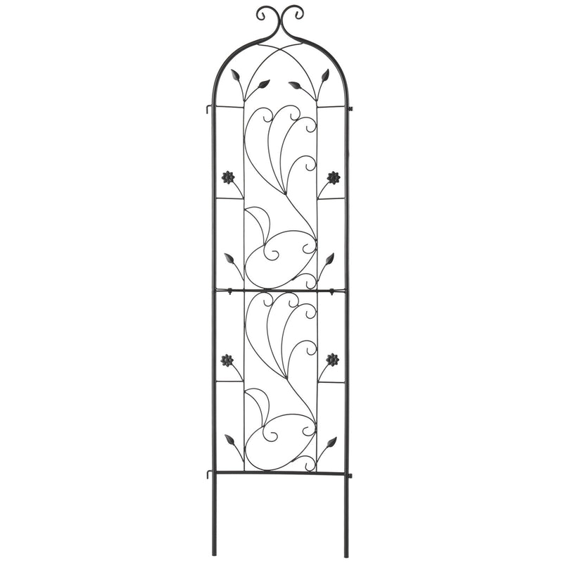 Metal Garden Trellis 60x15cm Climbing Plants Rustproof