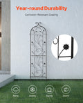 Metal Garden Trellis 60x15cm Climbing Plants Rustproof