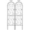 Metal Garden Trellis 60x15cm Climbing Plant Support Rustproof 2 Pack