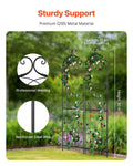 Metal Garden Trellis 60x15cm Climbing Plant Support Rustproof 2 Pack