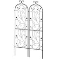 Metal Garden Trellis 60x15cm Climbing Plant Support Rustproof 2 Pack