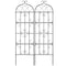 Metal Garden Trellis 71x20cm Rustproof Climbing Plant Support 2 Pack