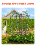Metal Garden Trellis 71x20cm Rustproof Climbing Plant Support 2 Pack