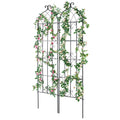 Metal Garden Trellis 71x20cm Rustproof Climbing Plant Support 2 Pack