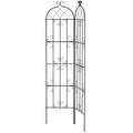 2 Packs Metal Garden Trellis for Climbing Plant Support 87x20 in Rustproof