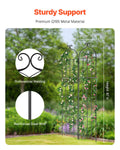 2 Pack Metal Garden Trellis 87x20cm Rustproof Climbing Plant Support