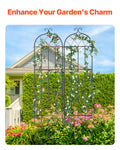 2 Pack Metal Garden Trellis 87x20cm Rustproof Climbing Plant Support