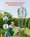 2 Pack Metal Garden Trellis 87x20cm Rustproof Climbing Plant Support
