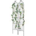 2 Pack Metal Garden Trellis 87x20cm Rustproof Climbing Plant Support