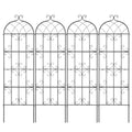 4 Pack Metal Garden Trellis 71x20cm Rustproof Climbing Plant Support
