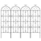 4 Pack Metal Garden Trellis 71x20cm Rustproof Climbing Plant Support