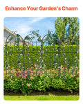 4 Pack Metal Garden Trellis 71x20cm Rustproof Climbing Plant Support