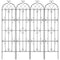 Garden Trellis 87x20cm Rustproof Metal Climbing Plants 4 Pack