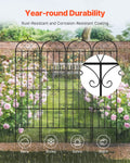 Garden Trellis 87x20cm Rustproof Metal Climbing Plants 4 Pack