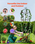 Garden Trellis 87x20cm Rustproof Metal Climbing Plants 4 Pack
