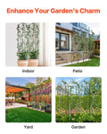 Garden Trellis 87x20cm Rustproof Metal Climbing Plants 4 Pack