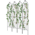 Garden Trellis 87x20cm Rustproof Metal Climbing Plants 4 Pack