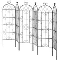 Metal Garden Trellis 71x20cm Climbing Plant Support Rustproof 4Pack