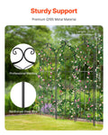 Metal Garden Trellis 71x20cm Climbing Plant Support Rustproof 4Pack