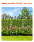 Metal Garden Trellis 71x20cm Climbing Plant Support Rustproof 4Pack