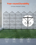 Metal Garden Trellis 71x20cm Climbing Plant Support Rustproof 4Pack