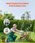 Metal Garden Trellis 71x20cm Climbing Plant Support Rustproof 4Pack