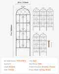 Metal Garden Trellis 71x20cm Climbing Plant Support Rustproof 4Pack