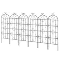 Metal Garden Trellis 71x20cm Climbing Plant Support Rustproof 4Pack
