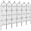 Metal Garden Trellis 71x20cm Climbing Plant Support Rustproof 4Pack