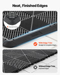 Transition Edge Kit 11-Piece Garage Floor Edging Black PP Material