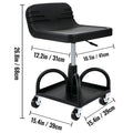 Rolling Garage Stool 300LBS Adjustable Mechanic Work Shop Seat w/Casters